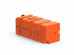 Пластиковая емкость горизонтальная FG-1000 (160 мм) (Оранжевый) 1